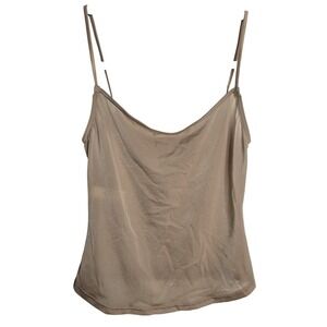 Donna Karan Intimates Camisole Tank Top Beige Small Spaghetti Strap S